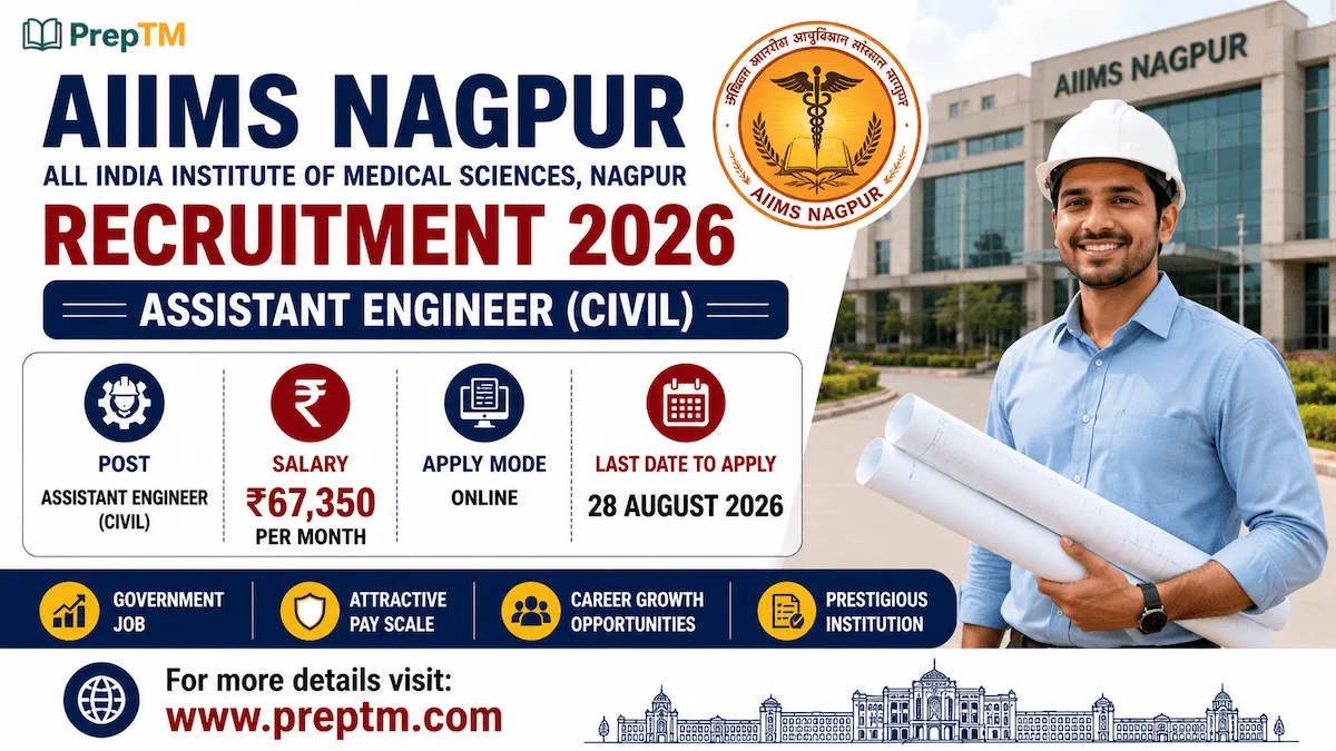 AIIMS Nagpur Assistant Engineer (Civil) Recruitment 2026: ₹67,350 Salary, Apply Online